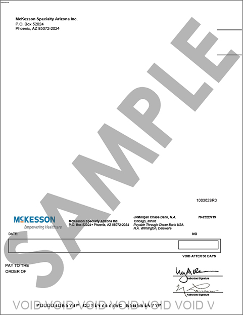 Sample Rebate Check Image